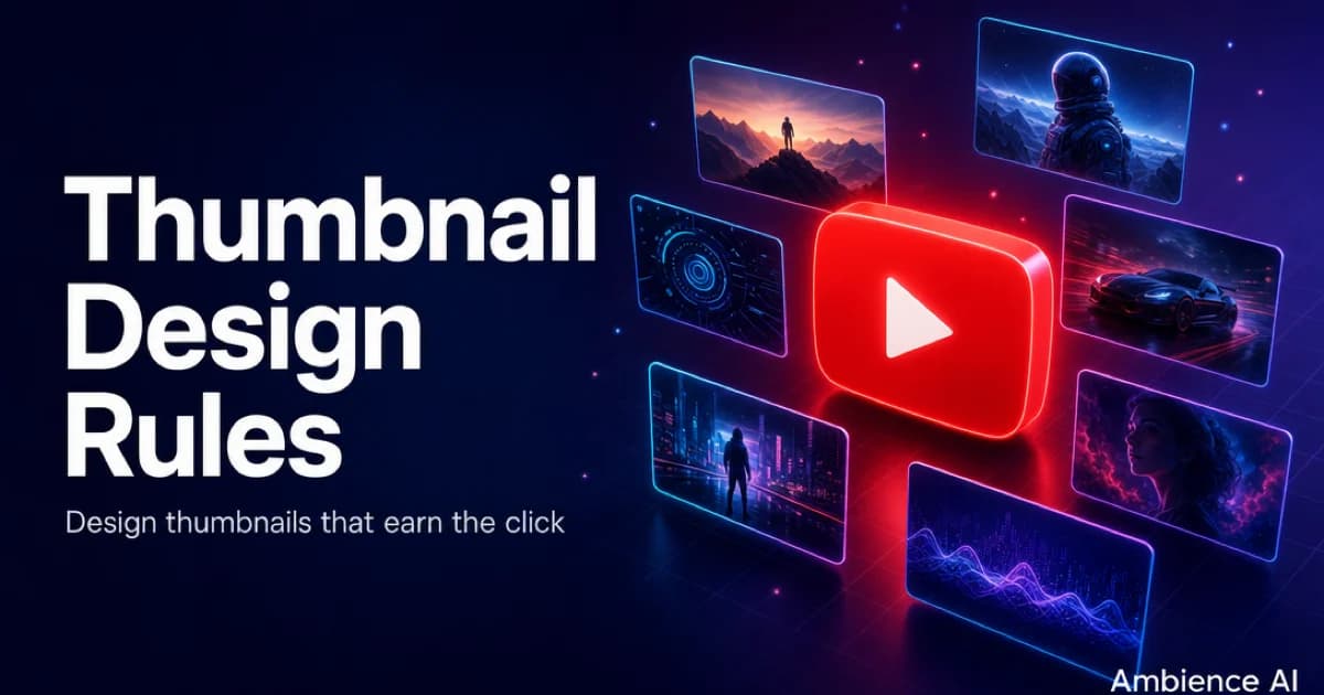 AI Design Rules for YouTube Thumbnails
