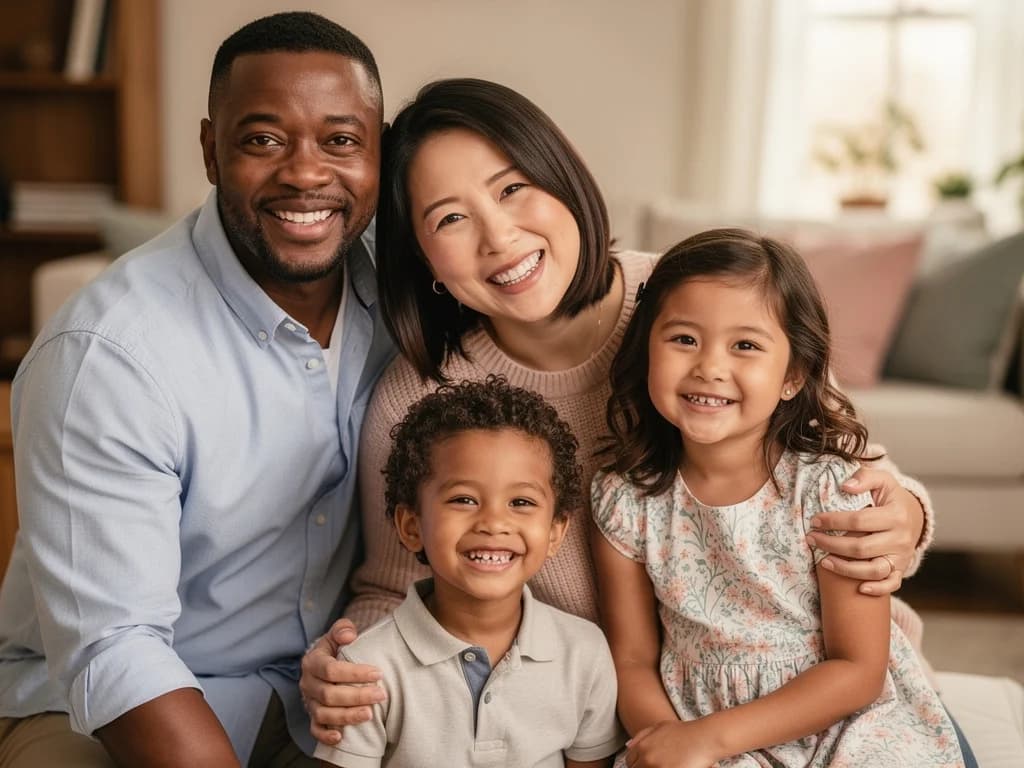 Original family portrait photo