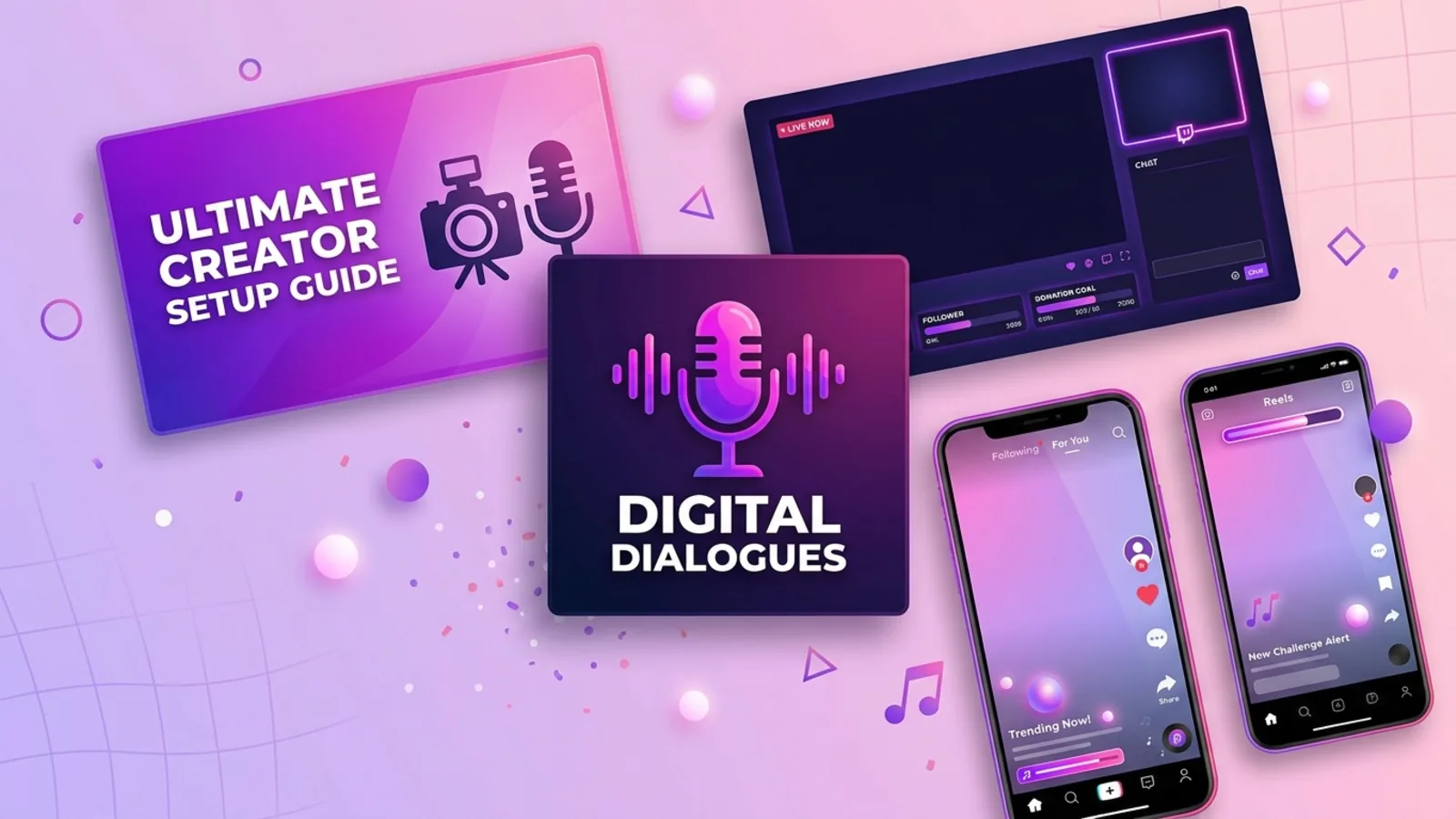 AI-generated thumbnails, channel art, and short-form clips for content creators