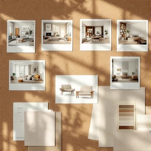 Collection of AI generated inspirational design images