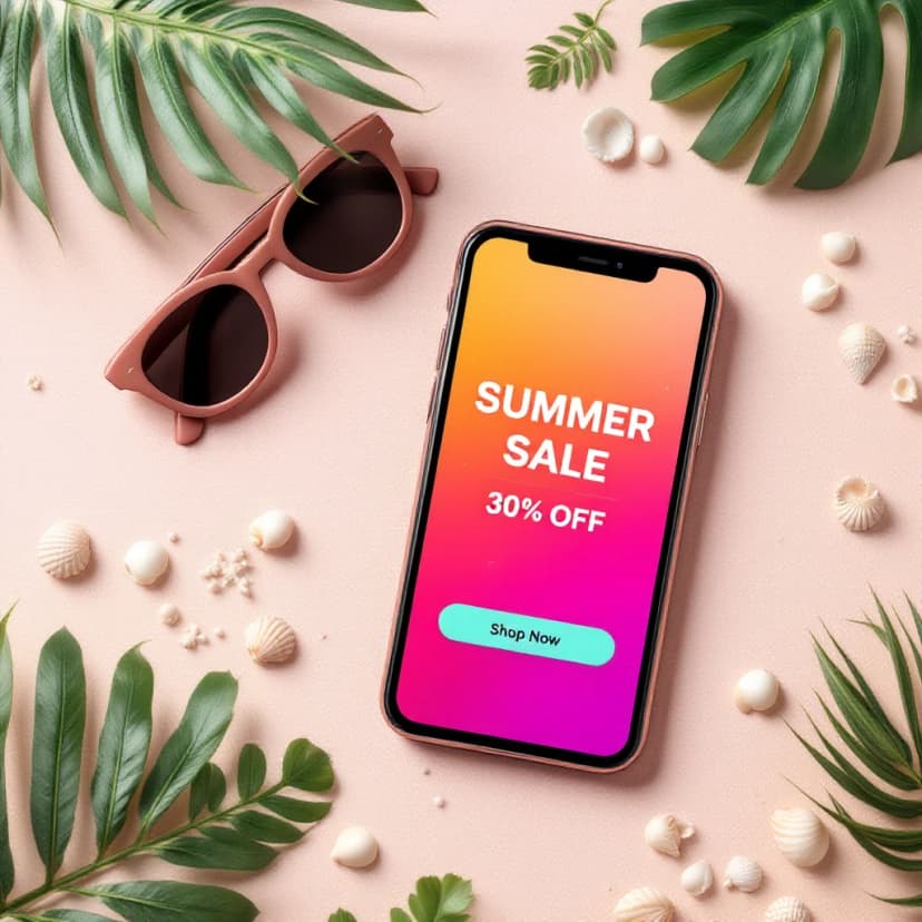 Collection of AI generated marketing visuals and social media graphics