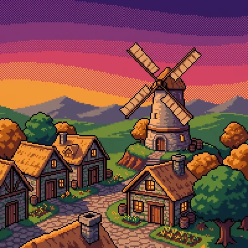 Pixel art style example of a tiny wizard casting a spell in a dungeon