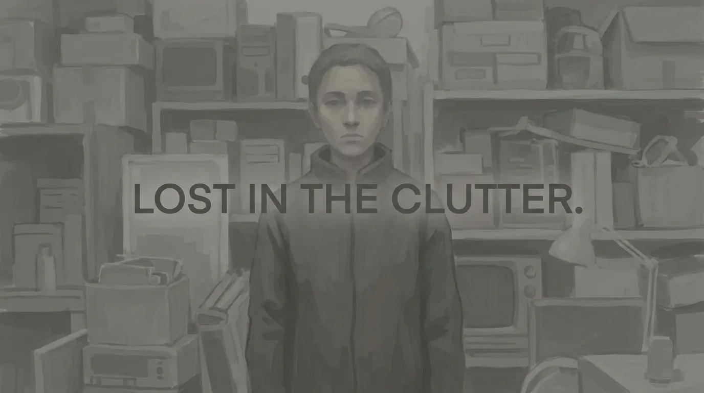 Bad example: a dull subject that blends into a similar-toned background
