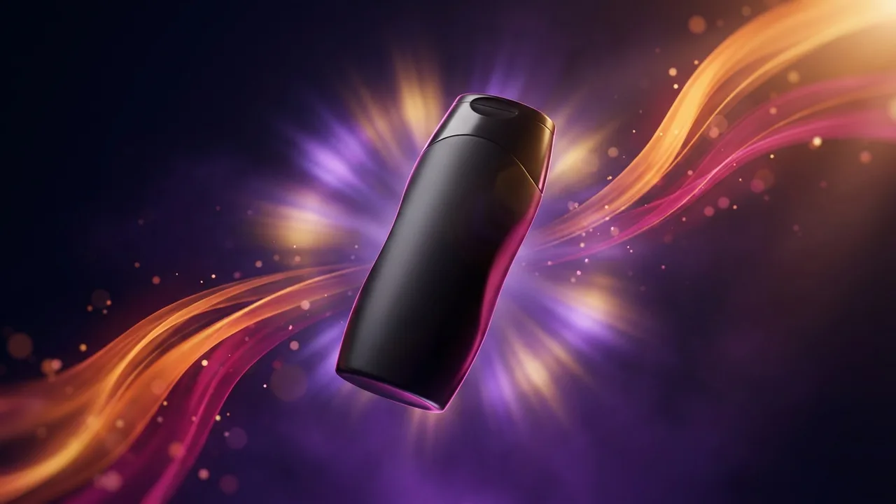 AI-generated video ad: a sleek product hero shot with dynamic light and motion