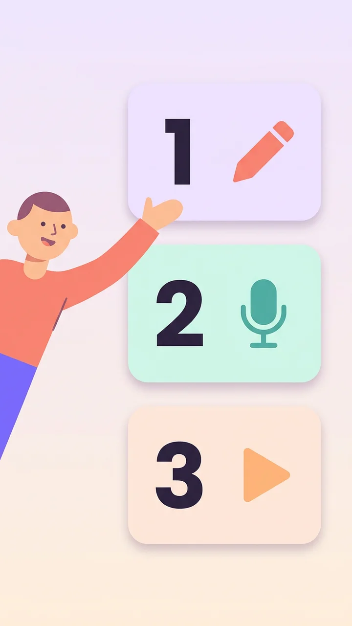 AI-generated vertical social explainer video breaking down a single idea for Reels and Shorts
