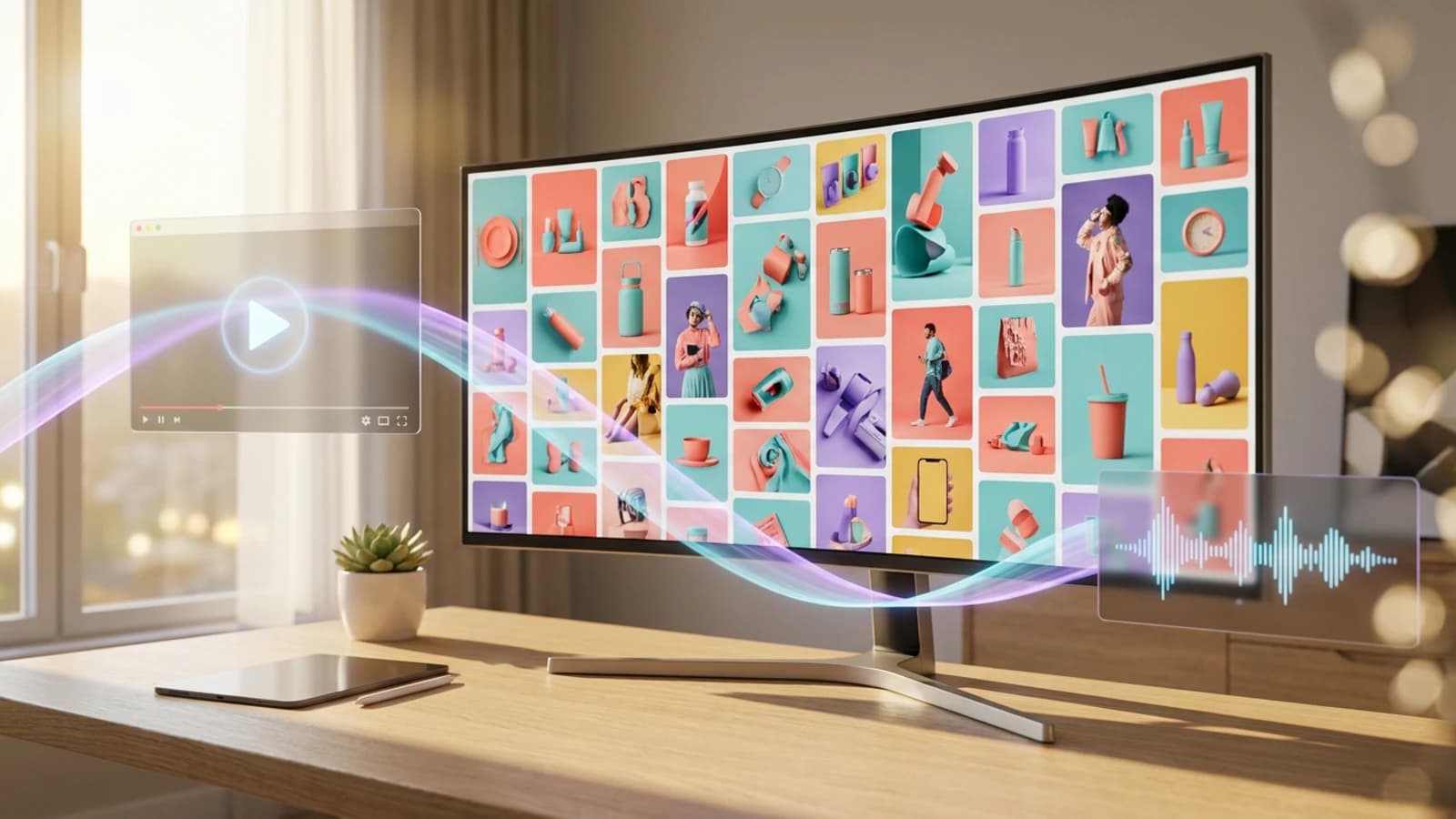 AI creative platform producing video, image, and audio campaign assets for a marketing team