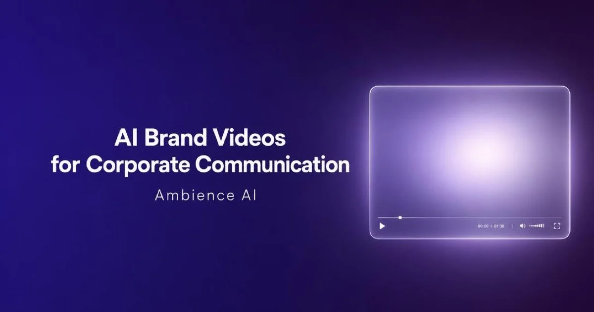AI Brand Videos for Corporate Communication