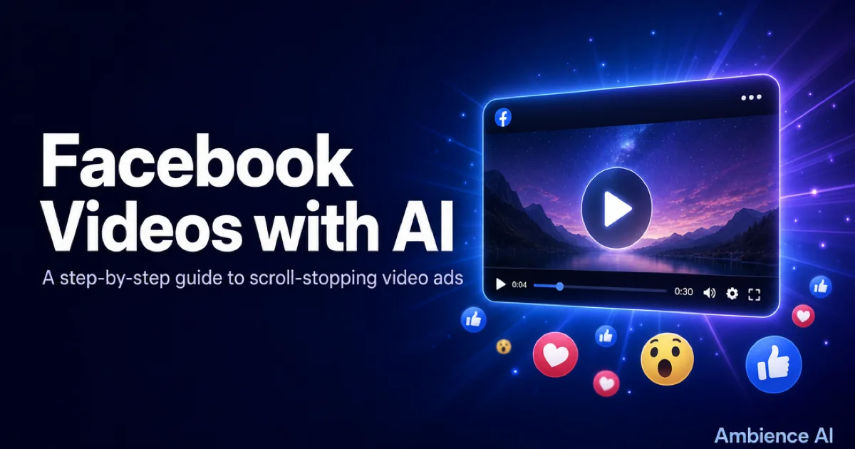 How to Make Facebook Videos with AI