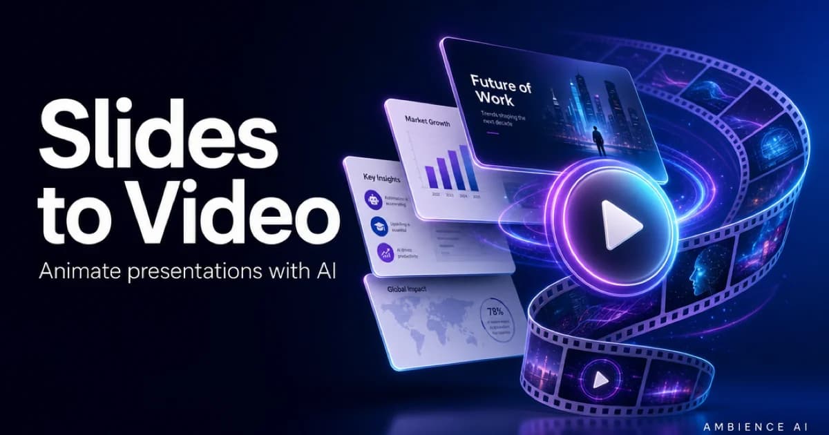 How to Turn Slides into Videos with AI