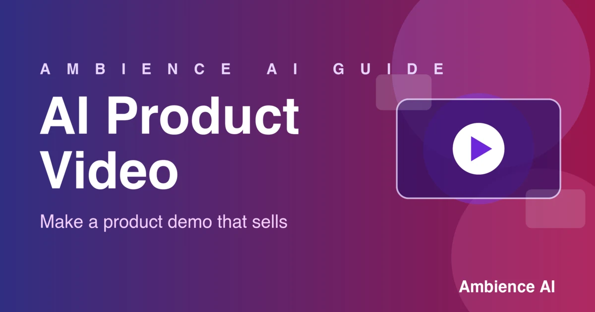 What Is an AI Product Video? How to Make a Product Demo