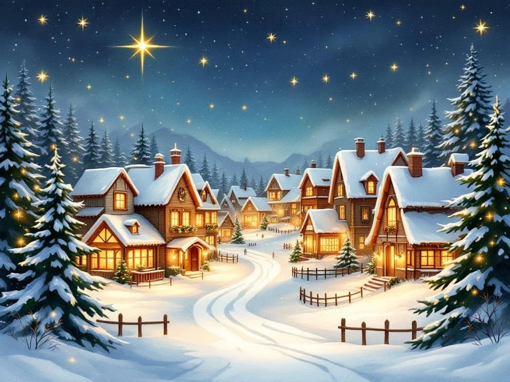 AI-generated elegant Christmas card example