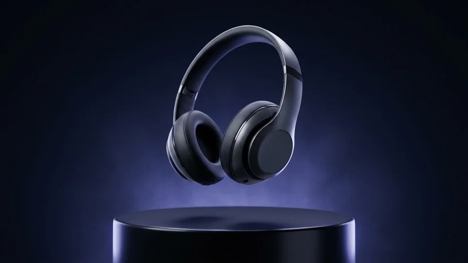 AI-generated product pitch video: a sleek product highlighted with clean motion and focused lighting