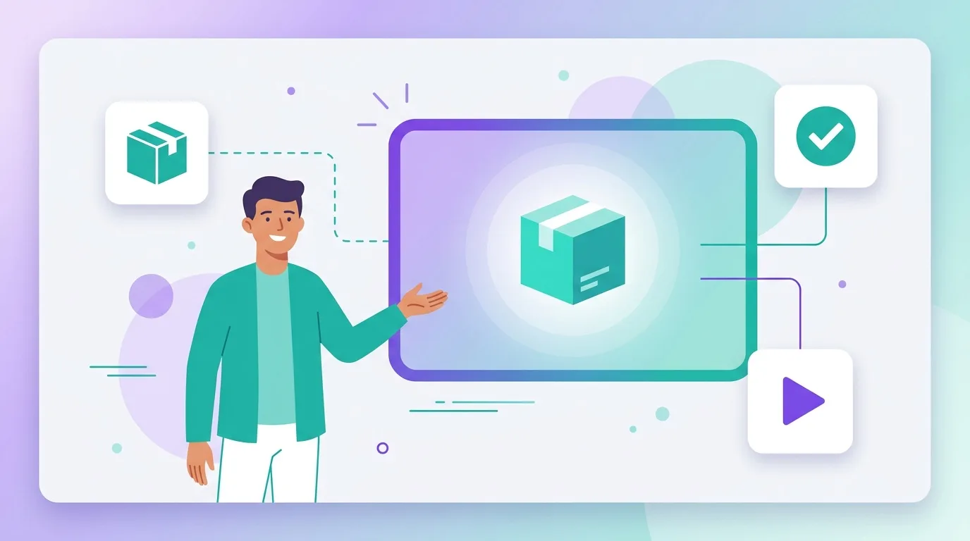 AI-generated product demo spotlighting a single core benefit as a simple visual