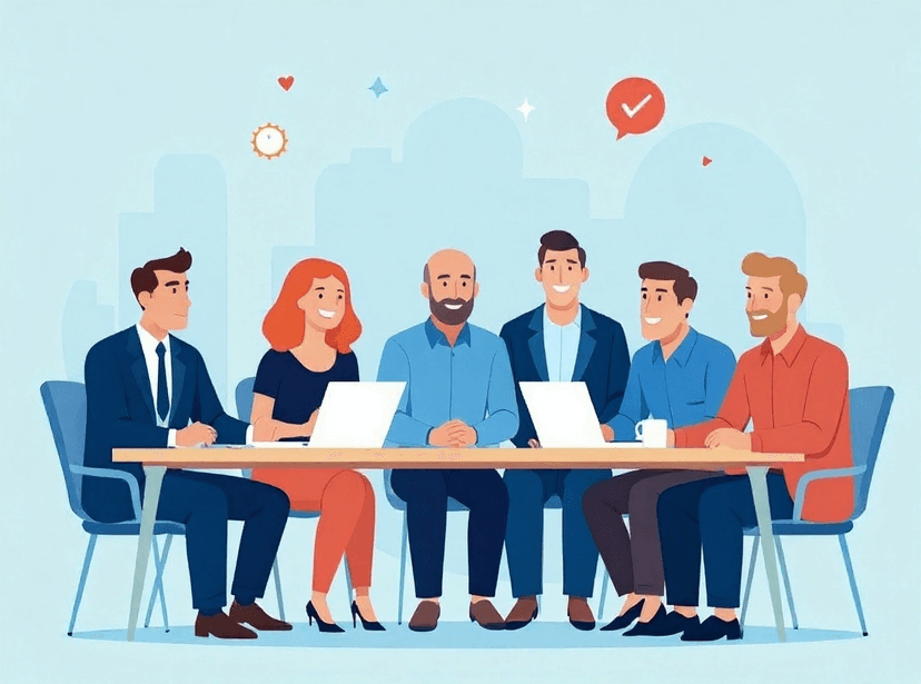 Corporate communication graphics and branded presentation visuals