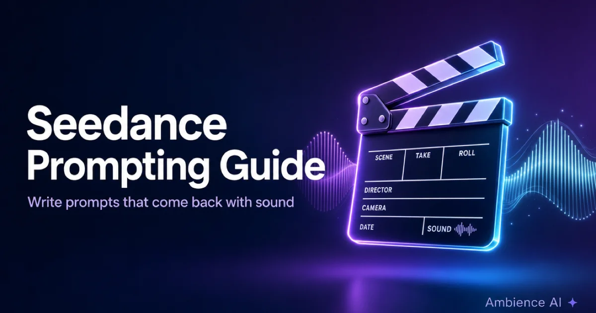 Seedance Prompting Guide