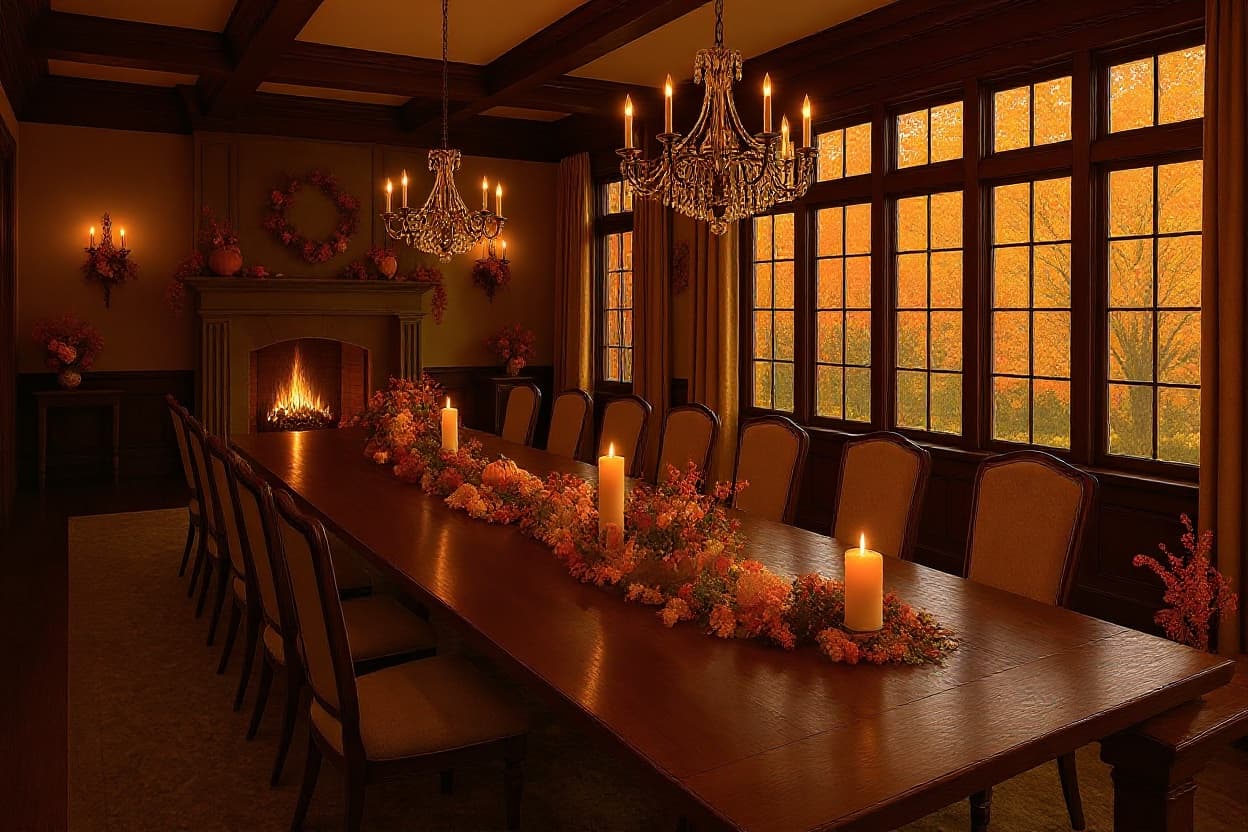 Remove the pumpkin that is all the way on the right at the end of the table